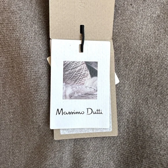 MASSIMO DUTTI taupe brown oversized cardigan - Picture 11 of 13